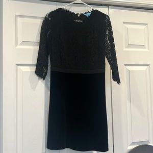 Draper James lace & velvet dress